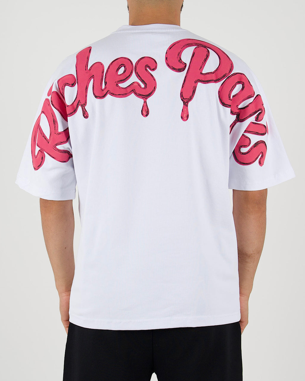 Graffiti Pink Riches Paris Oversized T-Shirt