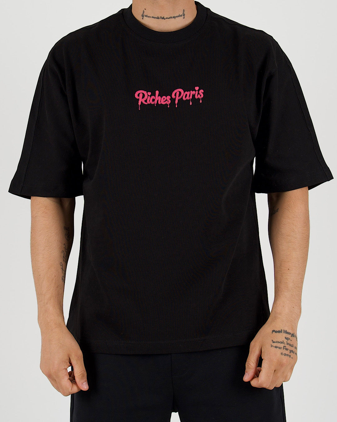 Graffiti Pink Riches Paris Oversized T-Shirt