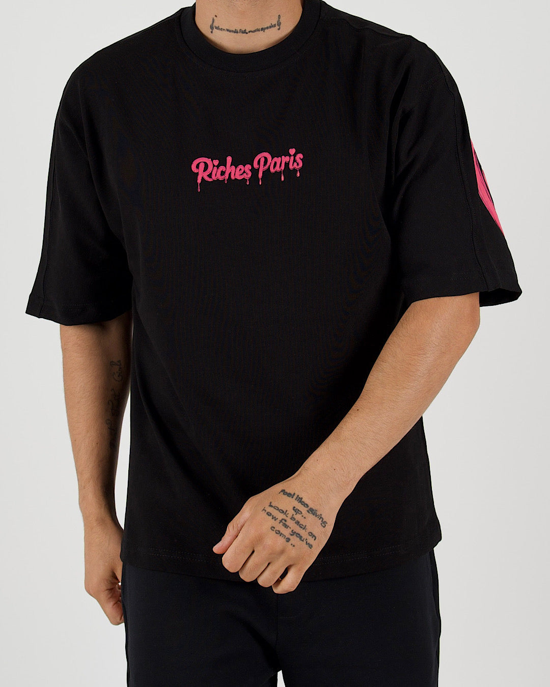 Graffiti Pink Riches Paris Oversized T-Shirt