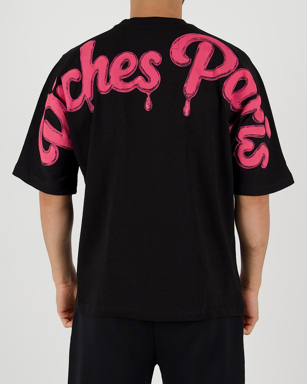 Graffiti Pink Riches Paris Oversized T-Shirt