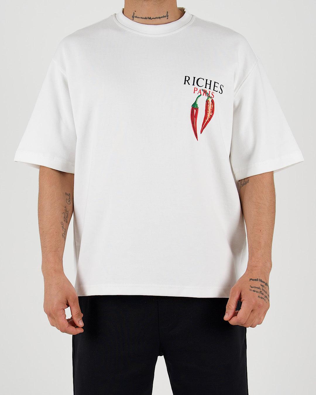 Riches Paris Chilli Back Print T-Shirt