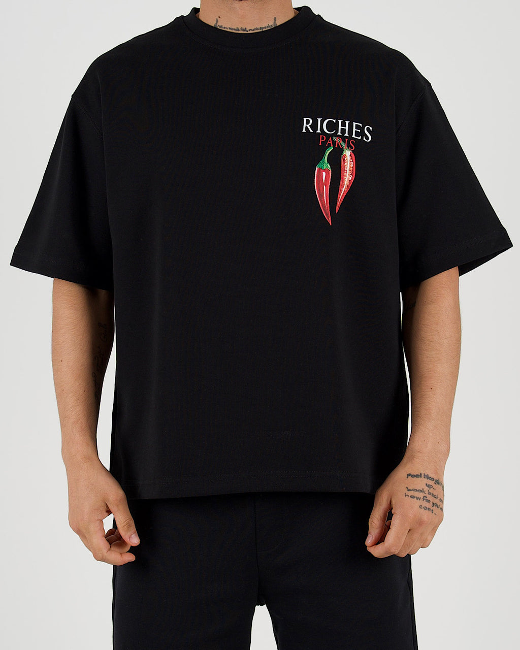 Riches Paris Chilli Back Print T-Shirt