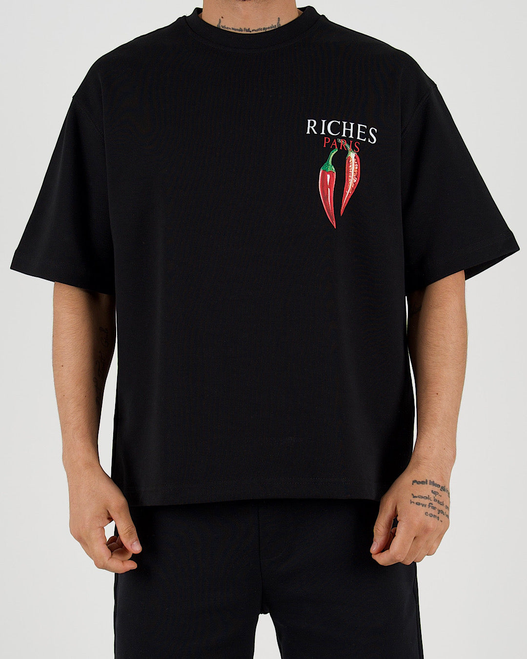 Riches Paris Chilli Back Print T-Shirt