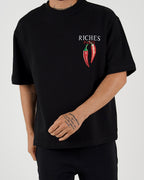 Riches Paris Chilli Back Print T-Shirt