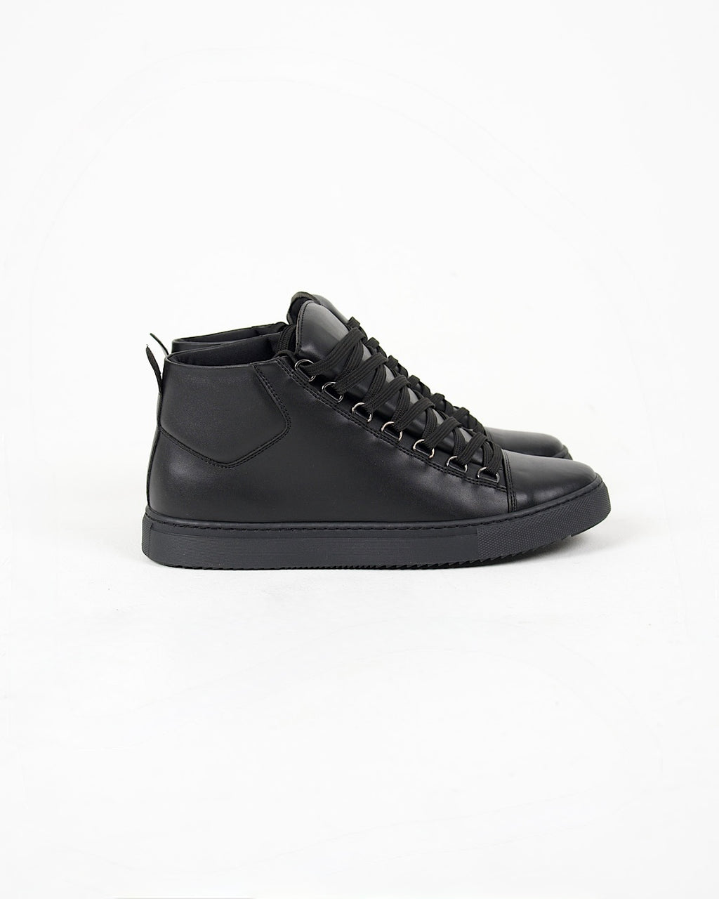 Black High Top Lace Up Trainers