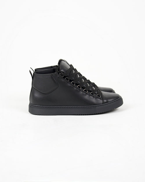 Black High Top Lace Up Trainers