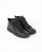 Black High Top Lace Up Trainers