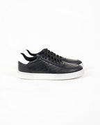 Black and White Diamond Panel Trainers