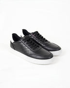 Black and White Diamond Panel Trainers