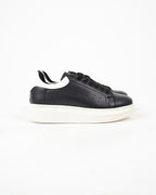 Black Contrast Heel Chunky Sole Trainers