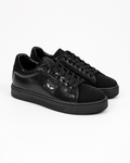 Black Croc Effect Trainers