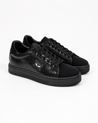 Black Croc Effect Trainers