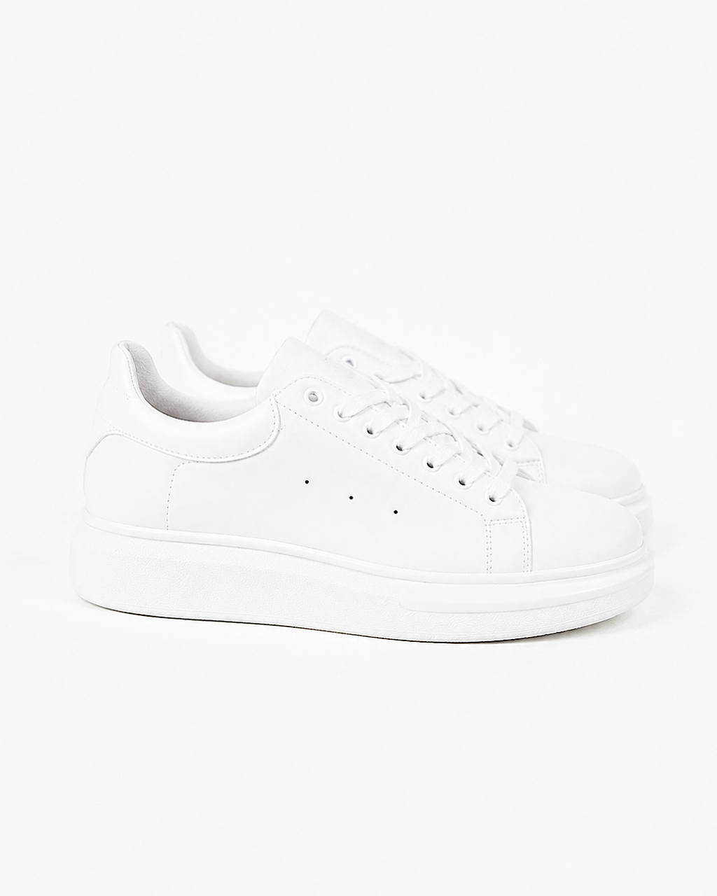 White Chunky Sole Trainers