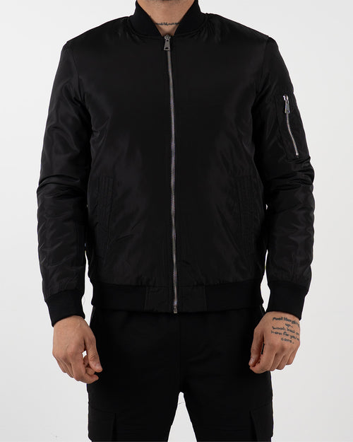 Black Classic Bomber Jacket