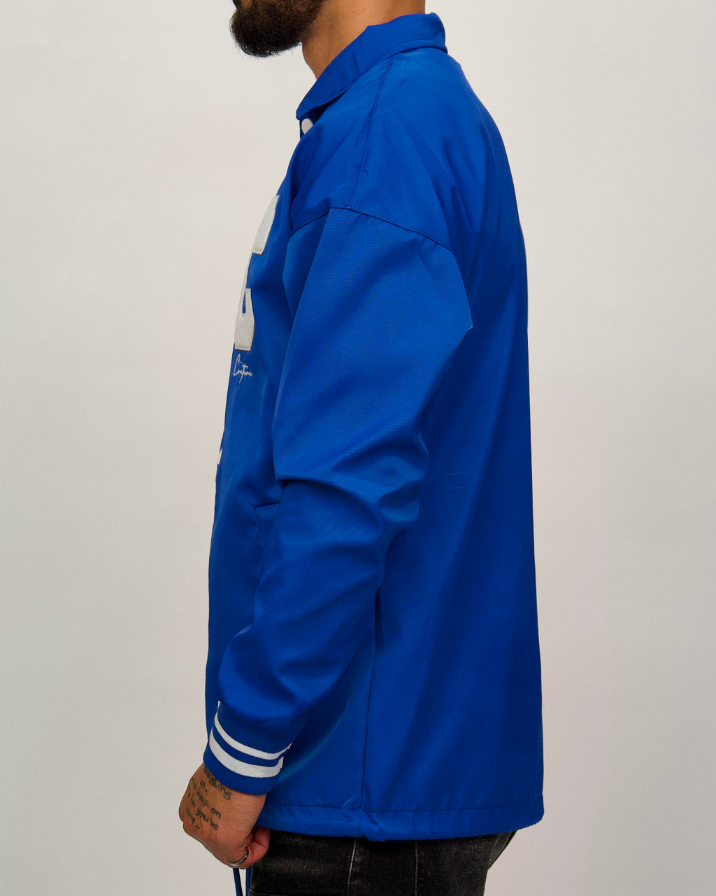 Collared Varsity 'C' Detail Jacket