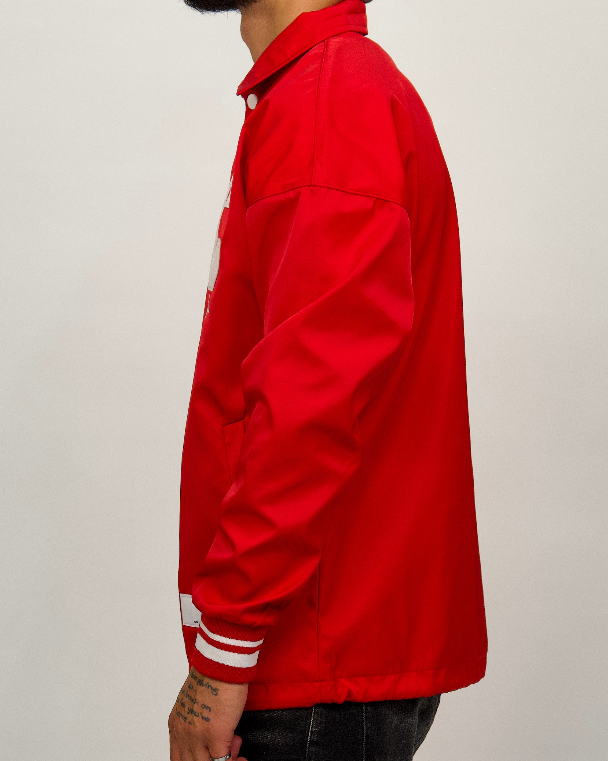 Collared Varsity 'C' Detail Jacket