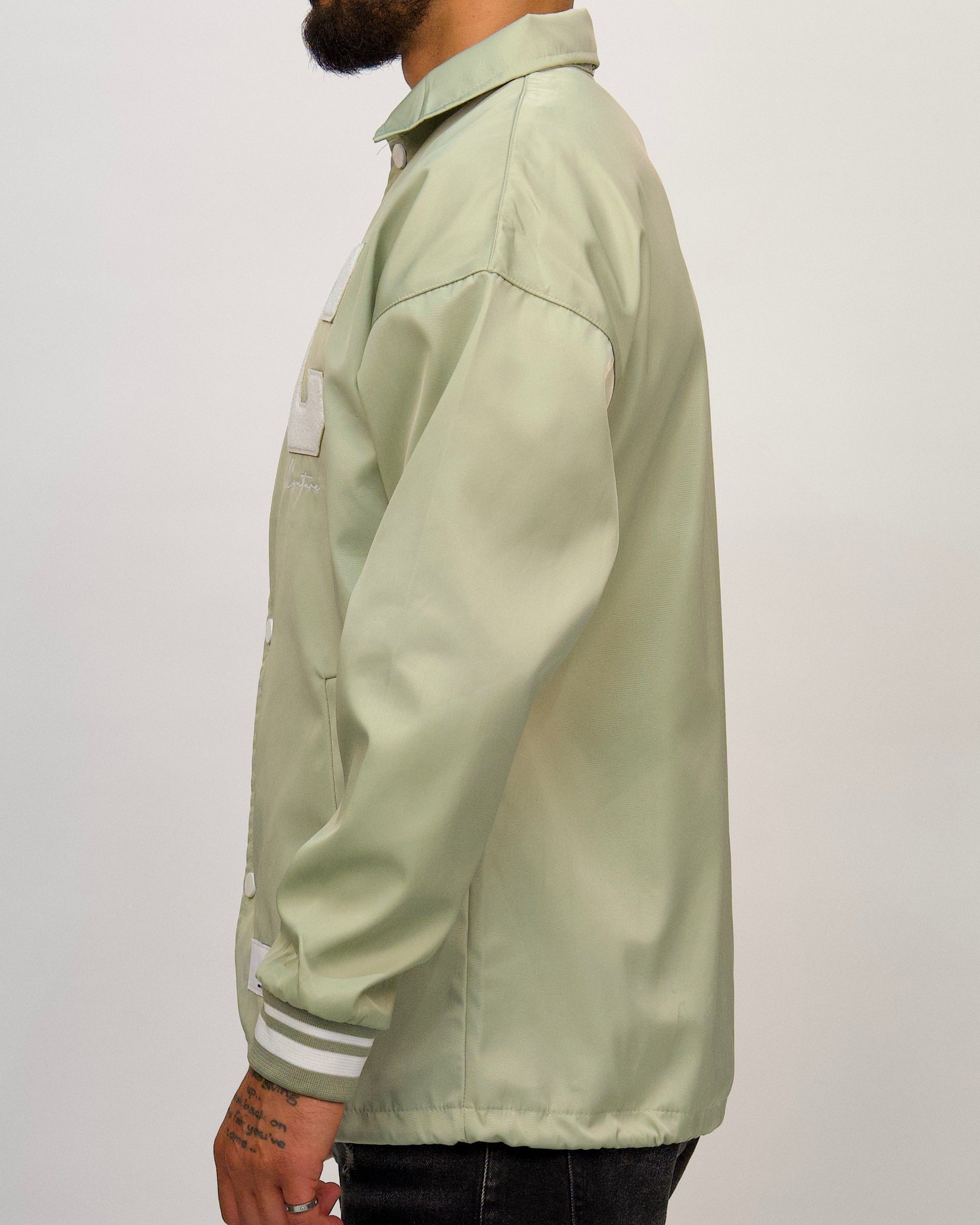 Collared Varsity 'C' Detail Jacket