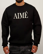 'AIME' Print Sweater