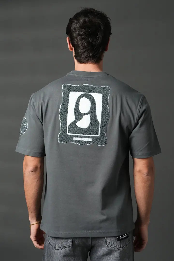 Oversized 'I.P Private' Graphic T-Shirt