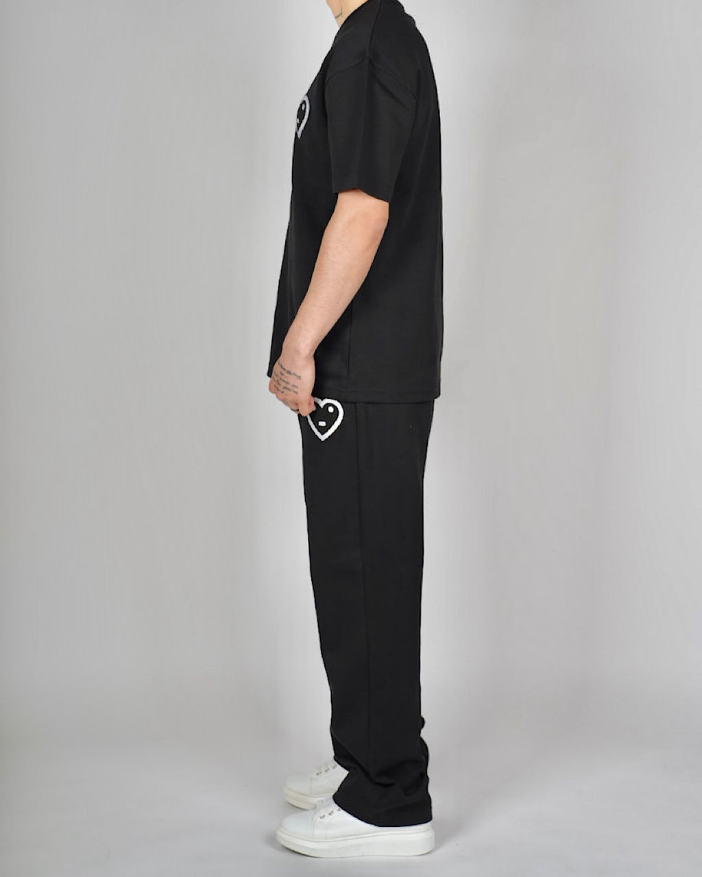 Heart Emblem T-Shirt & Trouser Set