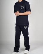 Heart Emblem T-Shirt & Trouser Set