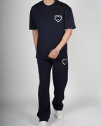Heart Emblem T-Shirt & Trouser Set