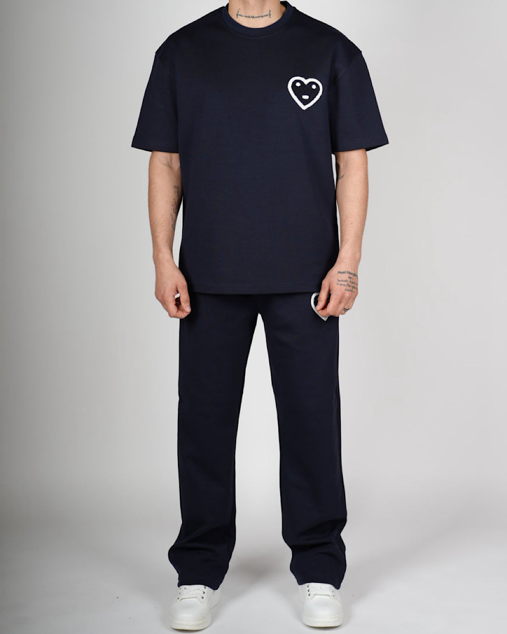 Heart Emblem T-Shirt & Trouser Set
