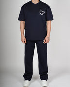 Heart Emblem T-Shirt & Trouser Set