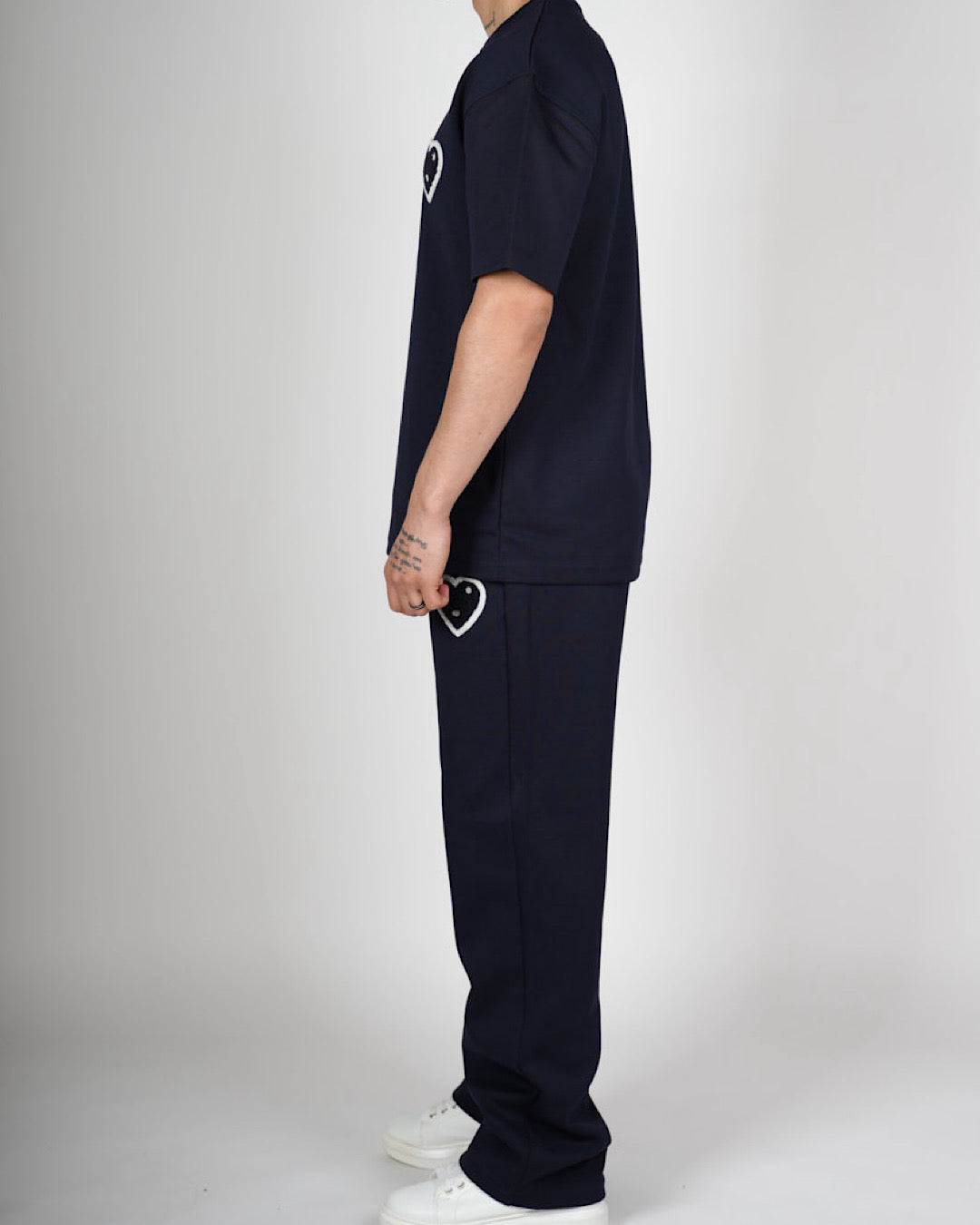 Heart Emblem T-Shirt & Trouser Set