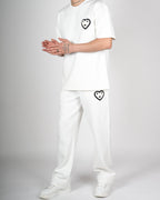 Heart Emblem T-Shirt & Trouser Set