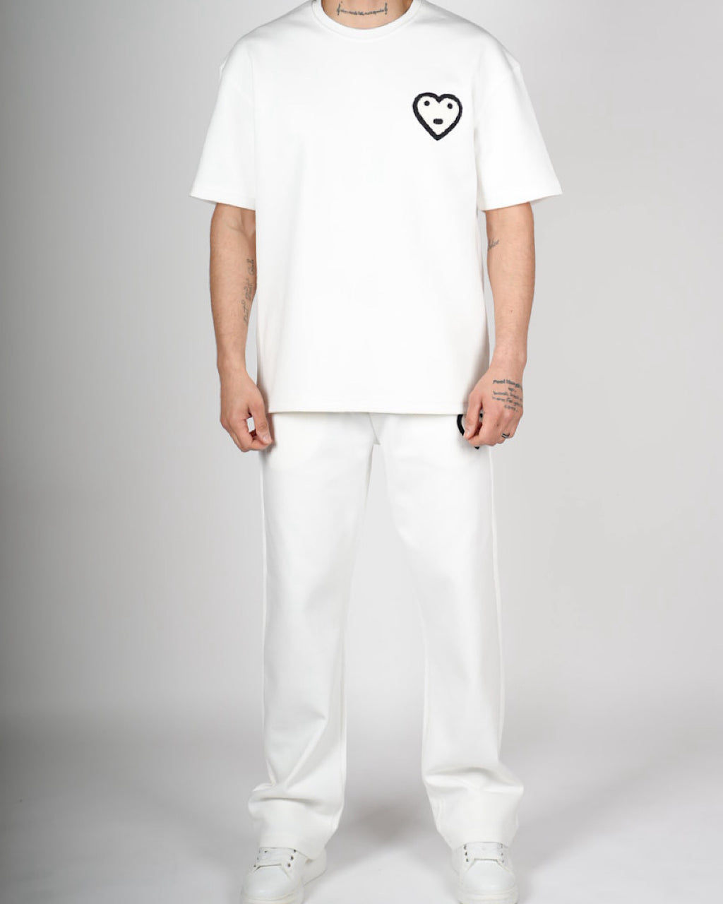 Heart Emblem T-Shirt & Trouser Set