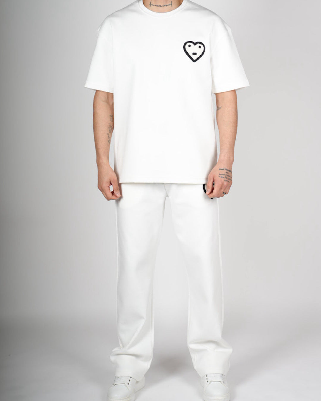 Heart Emblem T-Shirt & Trouser Set