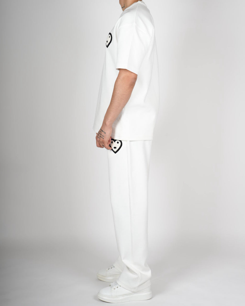 Heart Emblem T-Shirt & Trouser Set