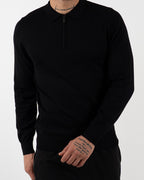 Quarter Zip Long Sleeve Polo Sweatshirts