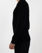 Minimal Zip-Collar Knit Polo