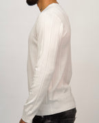 Ribbed Knit Crewneck Sweater