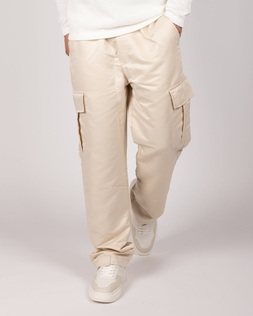 Flap Pocket Cargo Joggers Bone
