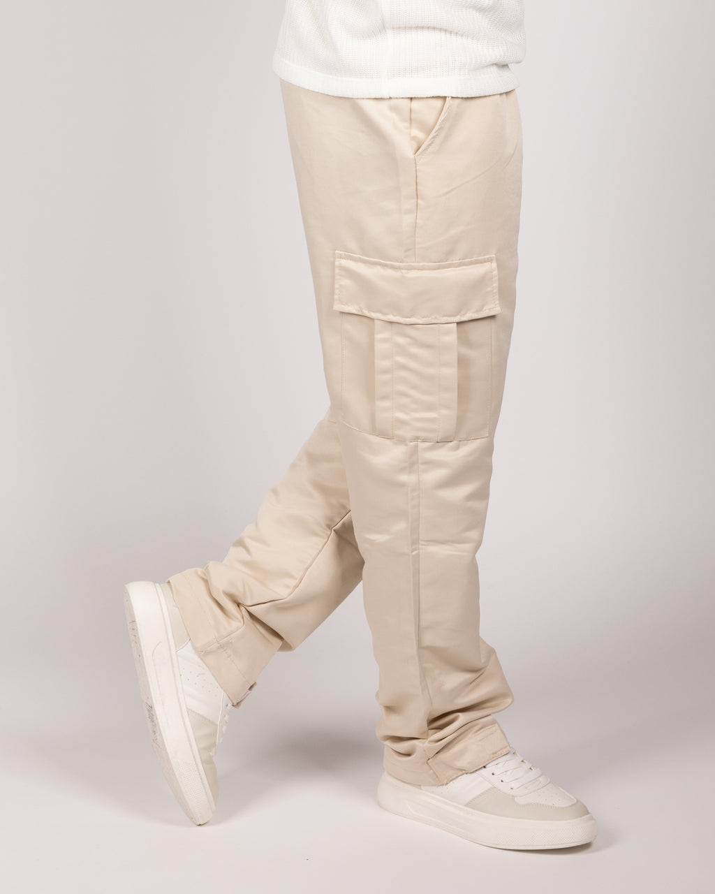 Flap Pocket Cargo Joggers Bone