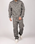 Distressed Urban Camo Jacket & Trouser Set