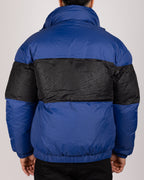 Colour Block Puffer Jacket Blue