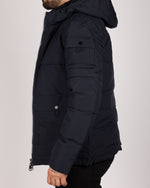 Hooded Puffer Jacket Navy