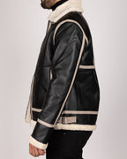 Aviator Bomber Jacket Black