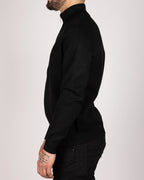 Casual Zip Up Sweater Black