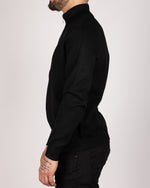 Casual Zip Up Sweater Black