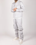 Utility Cargo Jacket and Joggers Set Grey