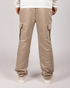 Flap Pocket Cargo Joggers Beige