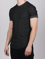 Muscle Fit Black Maze T-Shirt