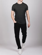 Muscle Fit Black Maze T-Shirt