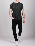 Muscle Fit Black Maze T-Shirt