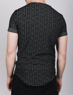 Muscle Fit Black Maze T-Shirt